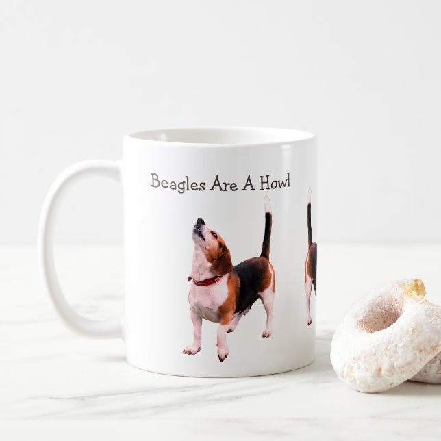 Beagles sind ein Hundshund länger Kaffeetasse (Mit Donut)