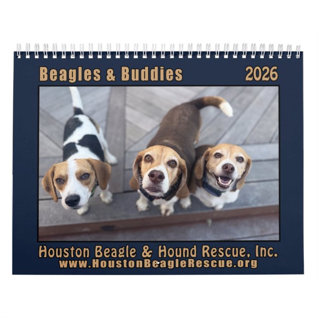 Beagles und Buddies 2026 Kalender (Titelbild)