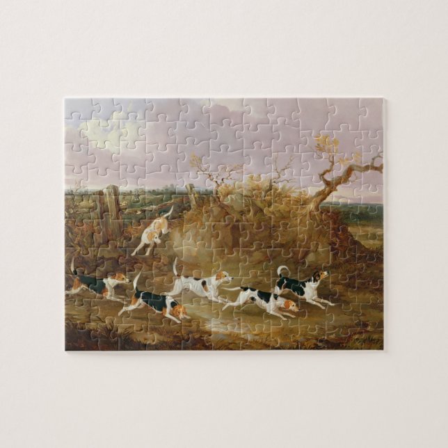 Beagles vollständig…, 1845 (Öl auf Leinwand) (Horizontal)
