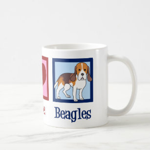 Beagles zur Liebe des niedlichen Friedens Kaffeetasse