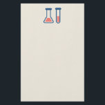 Beaker & Test Tube Science Theme Briefpapier<br><div class="desc">Papier aus Stationierung mit niedlichem zeichn eines Reagenzglases und eines Bechers. Ideal für Wissenschaftsarten.</div>