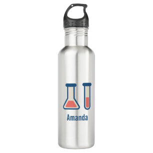 Beaker & Test Tube Science Theme Edelstahlflasche