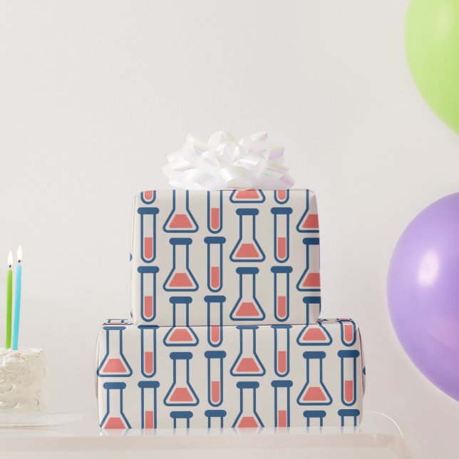 Beaker & Test Tube Science Theme Geschenkpapier (Partygeschenke)