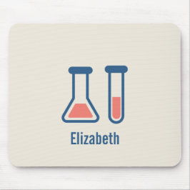 Beaker & Test Tube Science Theme Mousepad