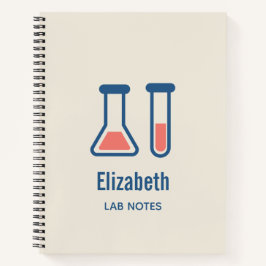 Beaker & Test Tube Science Theme Notizbuch