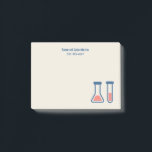 Beaker & Test Tube Science Theme Post-it Klebezettel<br><div class="desc">Klebende Notizen mit einem niedlichen zeichn eines Reagenzglases und eines Bechers. Ideal für Wissenschaftsarten.</div>