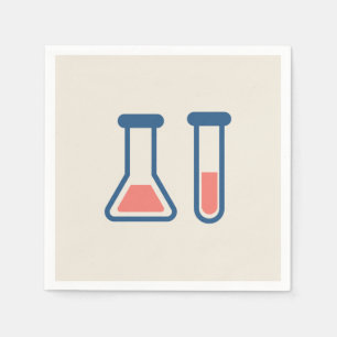 Beaker & Test Tube Science Theme Serviette
