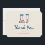 Beaker & Test Tube Science Theme Vielen Dank Dankeskarte<br><div class="desc">Vielen Dank Karte mit einem niedlichen zeichn eines Reagenzglases und Bechers. Ideal für Wissenschaftsliebhaber.</div>