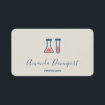 Beaker & Test Tube Science Theme Visitenkarte<br><div class="desc">Visitenkarten mit einem niedlichen zeichn von Reagenzglas und Becherglas. Ideal für Wissenschaftsarten.</div>