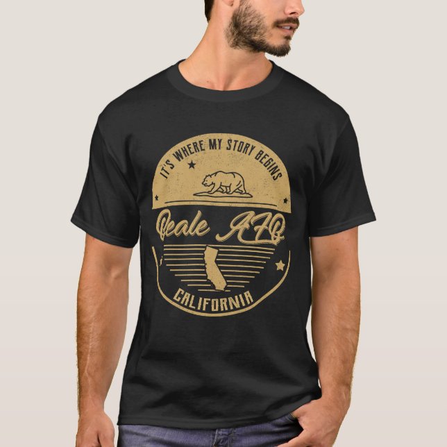 Beale AFB California Es ist, wo meine Geschichte b T-Shirt (Vorderseite)