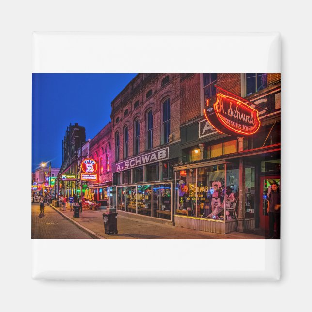 Beale Street in Memphis Magnet (Vorne)