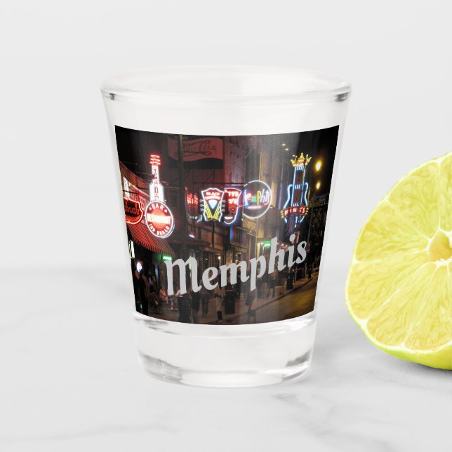 Beale Street, Memphis, Tennessee Schnapsglas (Vorderseite)