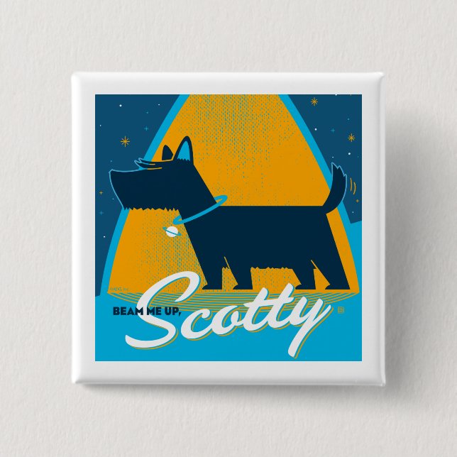 Beam Me Up Scotty Button (Vorderseite)