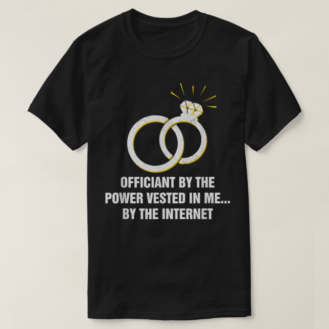 Beamter des Powers, der auf meiner Priesterhochzei T-Shirt (Design vorne)