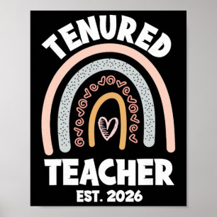Beamter Lehrer 2026 Frauen Mit Tenure Beförderung Poster