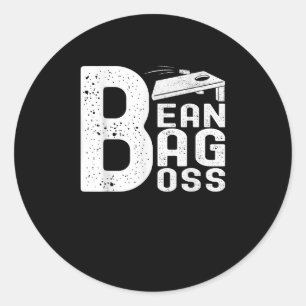Bean Bag Boss Cornhole Runder Aufkleber