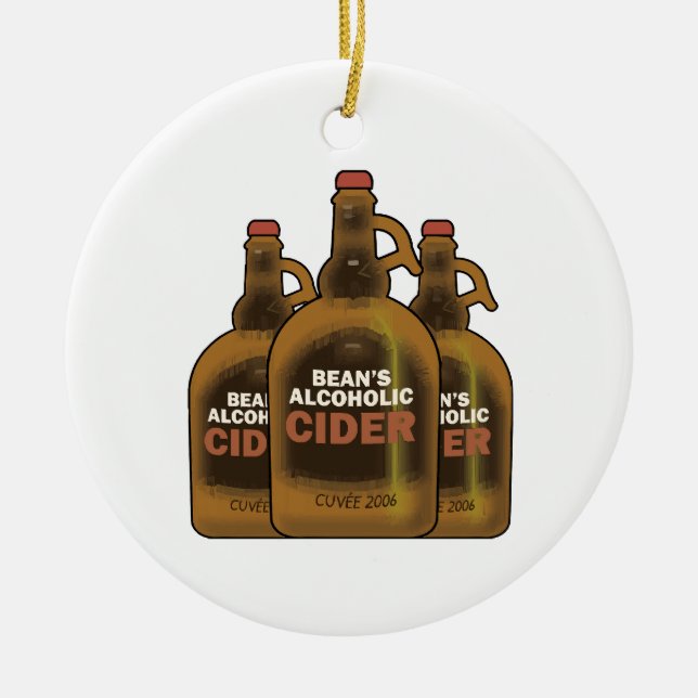 Bean Cider Keramik Ornament (Vorne)