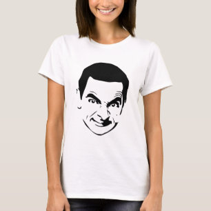 Bean Face Stencil Pop Art T-Shirt