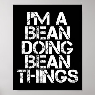 Bean Funny Familienname Tree Geburtstag Wiedersehe Poster