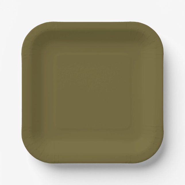 Bean Green 7 Zoll Square Party Paper Plate Pappteller (Vorderseite)