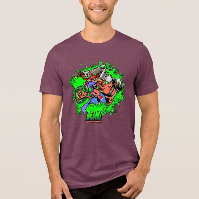 BEAN! Helden Männer    Tri-Blend Shirt (Vorderseite)