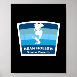 Bean Hollow State Beach California Meerjungfrau Ur Poster