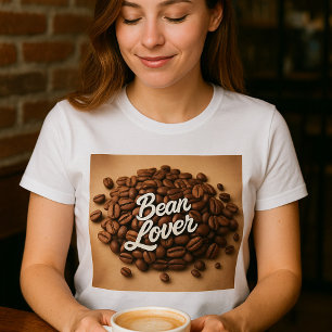 Bean Lover Kaffeebohnen Ästhetik T-Shirt