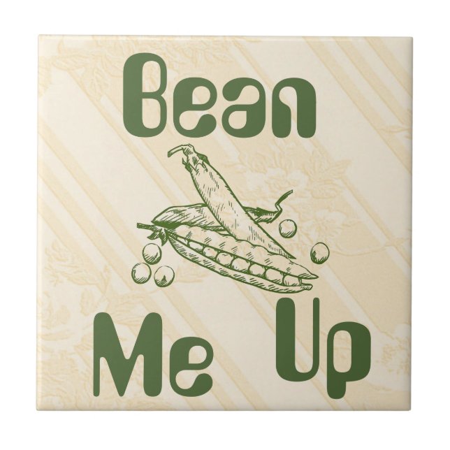 Bean Me up Keramik Tile Fliese (Vorderseite)