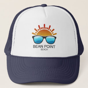 Bean Point Beach Florida Sonnenbrille Truckerkappe