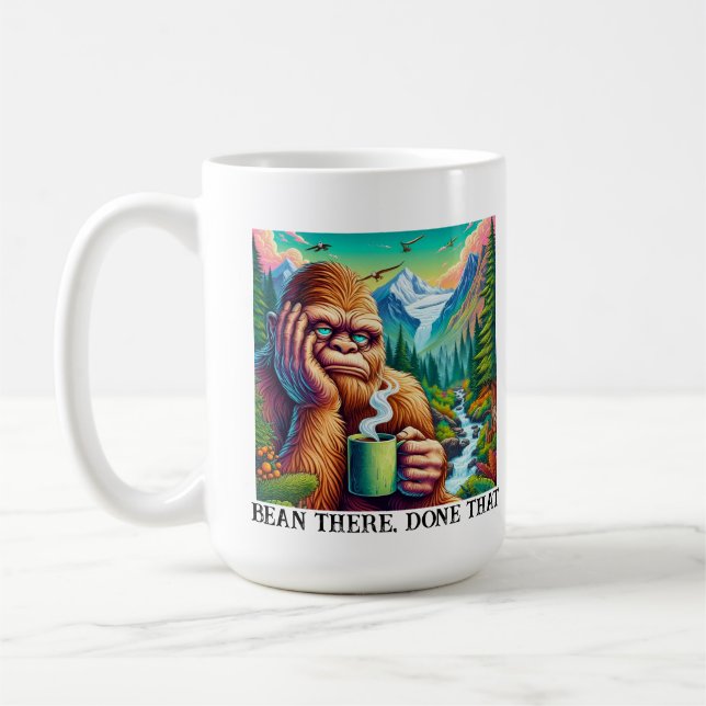Bean There, done that - Funny Bigfoot Design Kaffeetasse (Links)