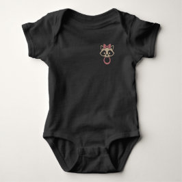 Bean Town Bandit Pink Baby Strampler