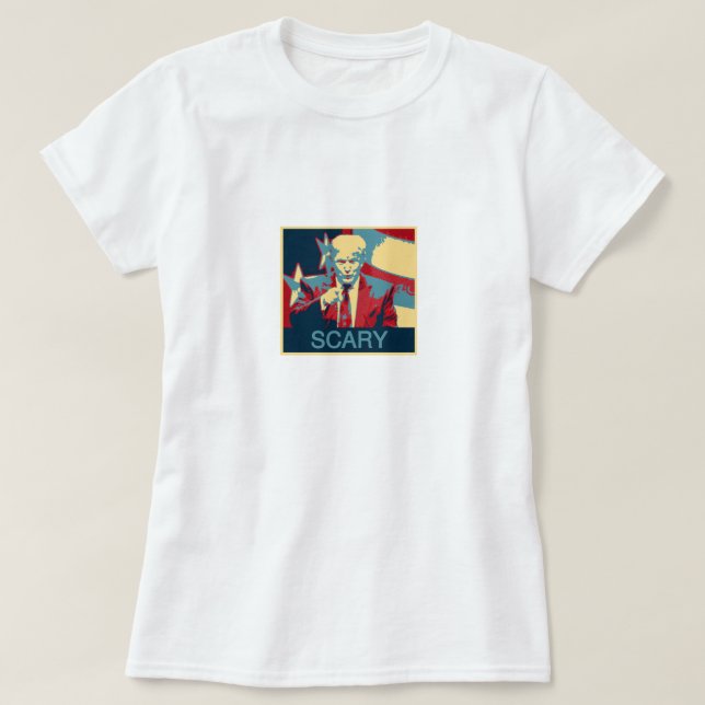 BEÄNGSTIGEND (Anti-Trumpf) T-Shirt (Design vorne)
