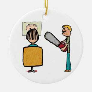 Beängstigend Barber Sweeney Todd Keramik Ornament
