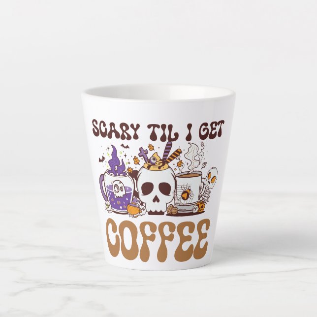 Beängstigend, bis ich Kaffee bekomme Milchtasse (Vorderseite)