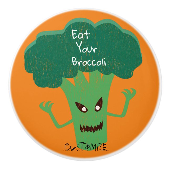 Beängstigend Broccoli Thunder_Cove Keramikknauf (Vorderseite)