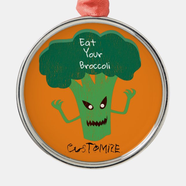 Beängstigend Broccoli Thunder_Cove Ornament Aus Metall (Vorne)