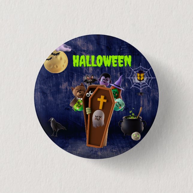 Beängstigend Button (Vorderseite)