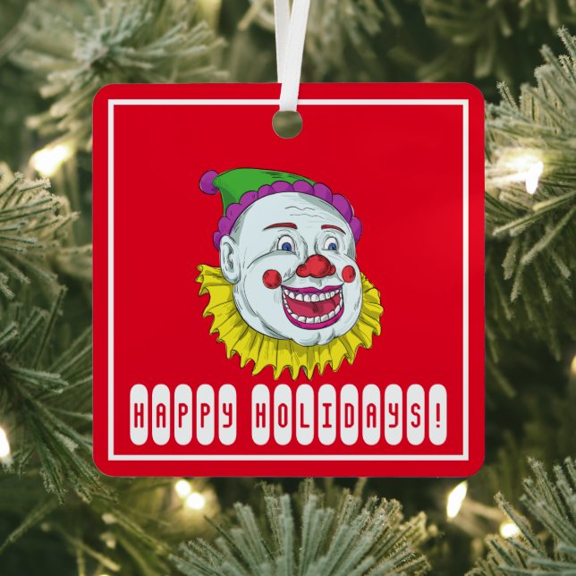 Beängstigend Clown Ornament Aus Metall (InSitu)