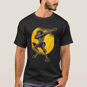 Beängstigend Dance Moonlight Dabbing Werewolf T-Shirt