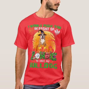 Beängstigend drücken Sie vor Zombies, um meine Bul T-Shirt