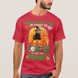 Beängstigend drücken Sie vor Zombies, um meine Fer T-Shirt
