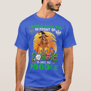 Beängstigend drücken Sie vor Zombies, um meine Poo T-Shirt
