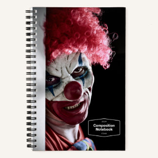 Beängstigend Evil Clown Horror Notizbuch