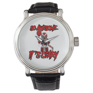 Beängstigend Funny Halloween Clown Hockey Goalie Armbanduhr