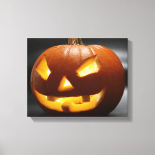Beängstigend Gap Tooth Halloween Kürbis Leinwanddruck