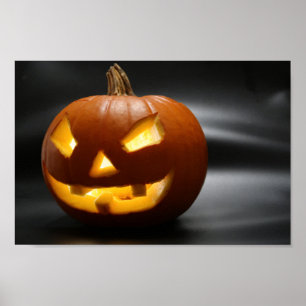 Beängstigend Gap Tooth Halloween Kürbis Poster