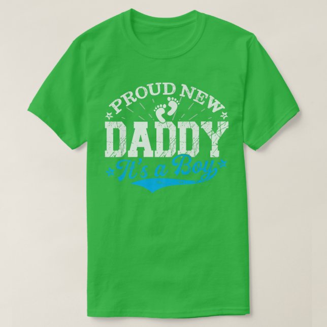 Beängstigend Gender Reveal Proud New Daddy Es ist  T-Shirt (Design vorne)
