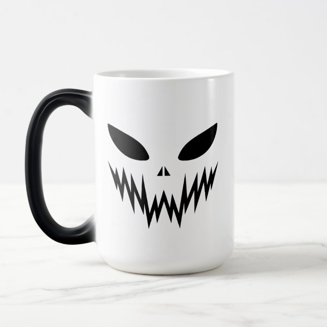 Beängstigend Ghost Halloween Icon Verwandlungstasse (Links)