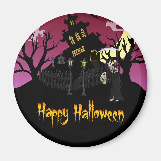 Beängstigend Halloween Magnet (Vorne)