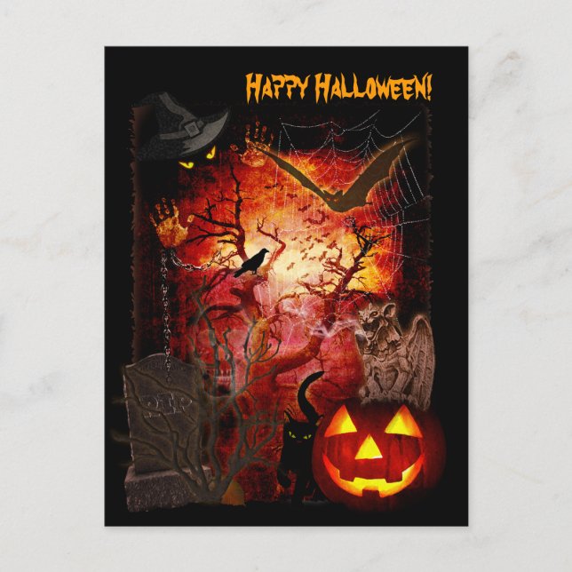 Beängstigend Halloween Postkarte (Vorderseite)